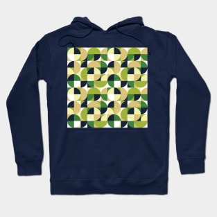 Green Vintage Geometry Hoodie